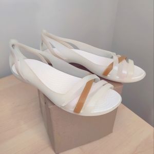 Iconic Crocs Comfort Women's Isabella Huarache 2 Flat Sandals  S7 Multicolored